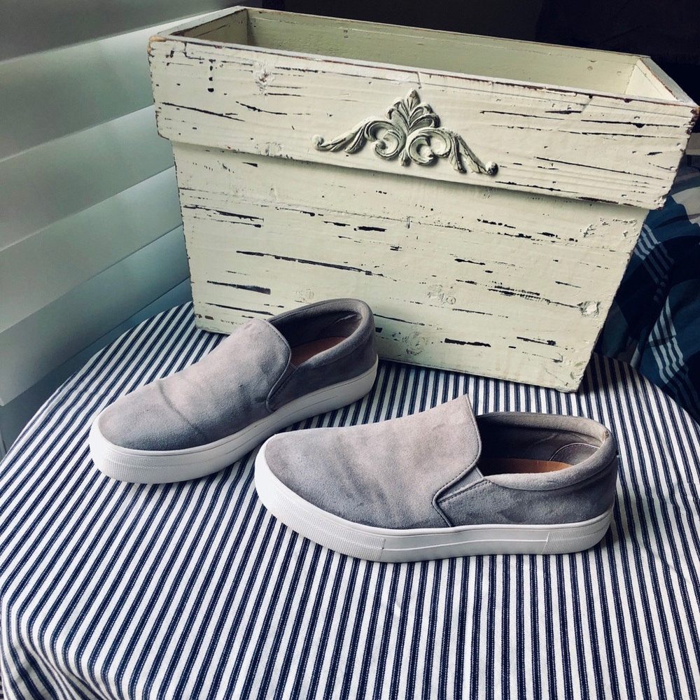 COPY - Steve Madden Grey Suede slip-on Sneakers